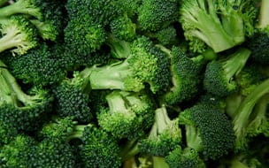 Close up of broccoli florets